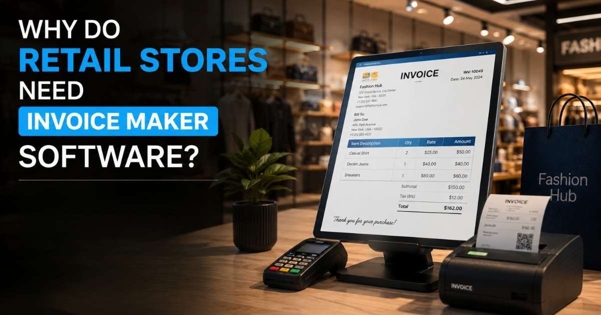 Why do retail stores need invoice maker software?