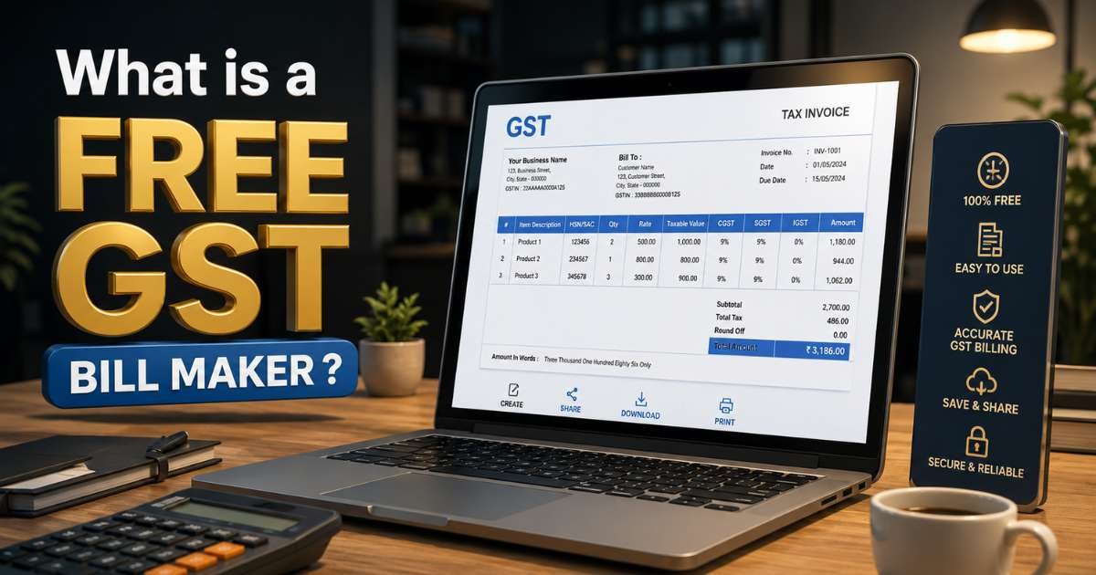 What is a free GST bill maker?