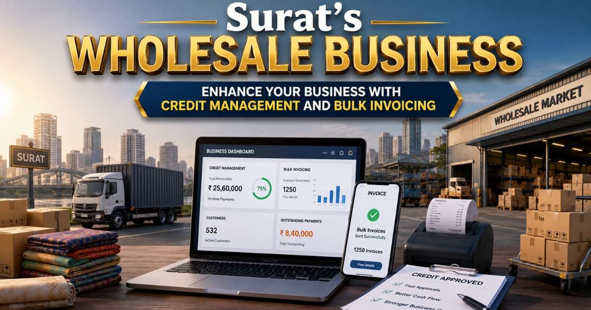 Surat’s Wholesale Business – Enhance Your Business with Credit Management and Bulk Invoicing