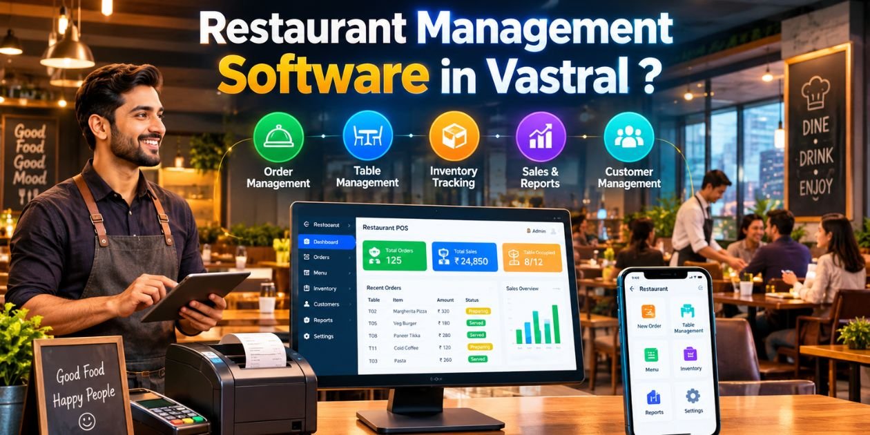 Restaurant Management Software in Vastral?